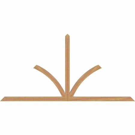 Ekena Millwork Richland Timber Gable Bracket, Western Red Cedar, 108"W x 54"H x 3 1/2"D x 3 1/2"F, 12/12 Pitch GBW108X54X0404RIC00SWR